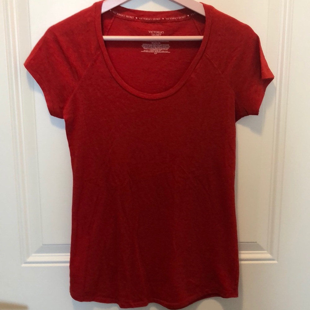 Red cap sleeve t-shirt from Victoria’s Secret ❤️